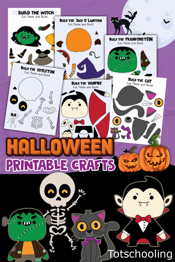 printable halloween crafts for preschoolers