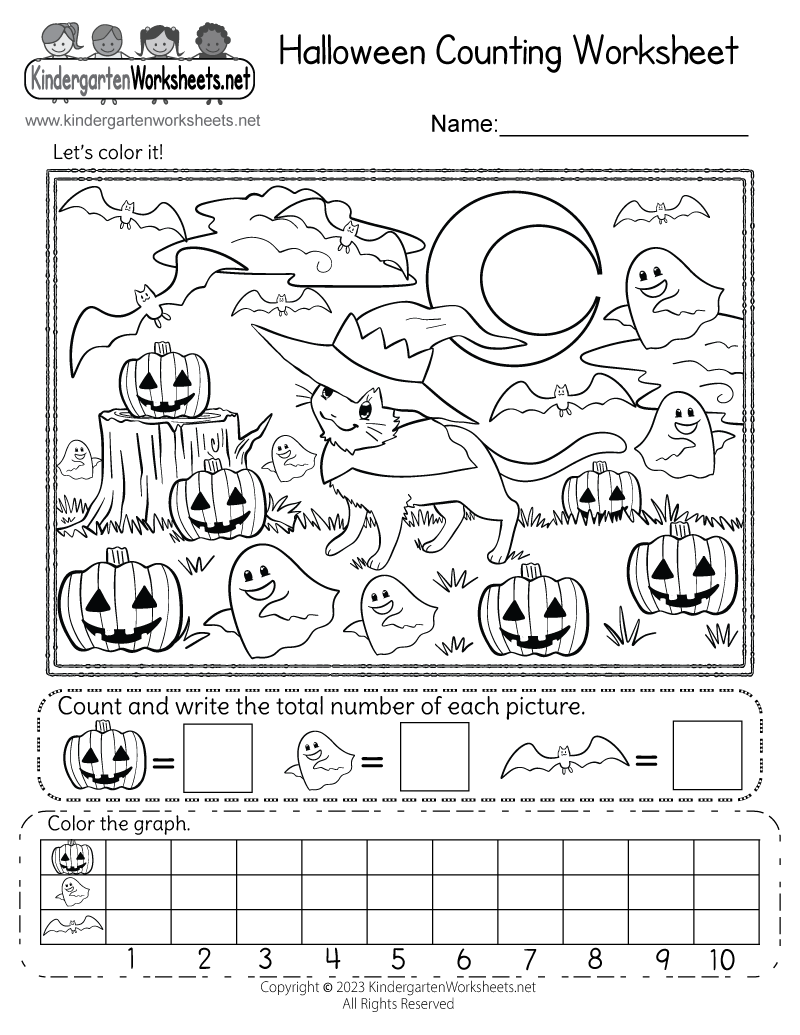Halloween Worksheets For Kindergarten Preschool BuyLapbook