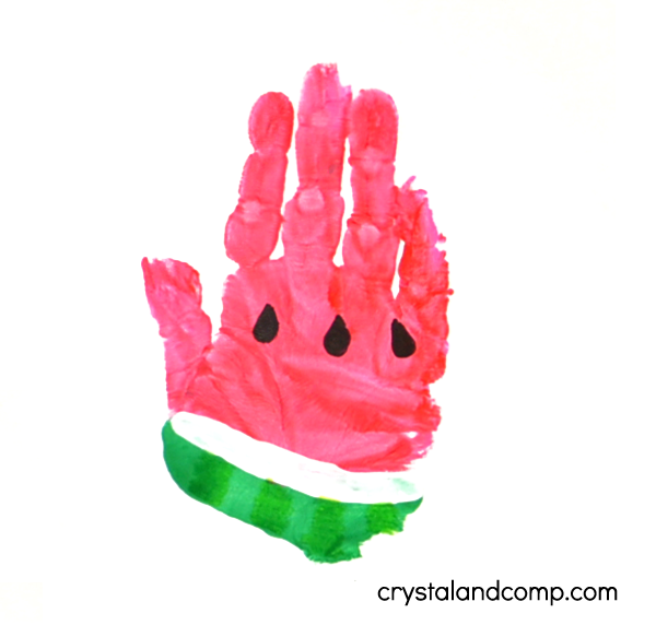 Hand Print Art Letter W