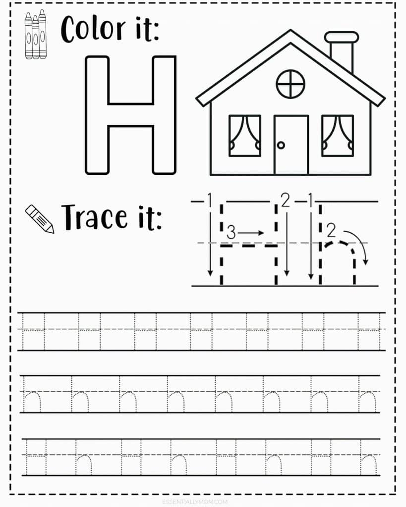 Handwriting Free Printable Preschool Worksheets Tracing Letters