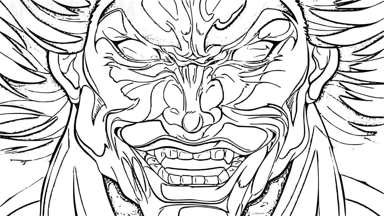 Hanma Baki Coloring Page Anime Coloring Pages