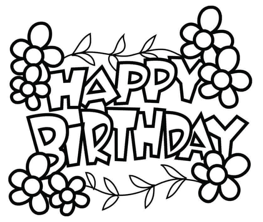 Coloring Pages Birthday
