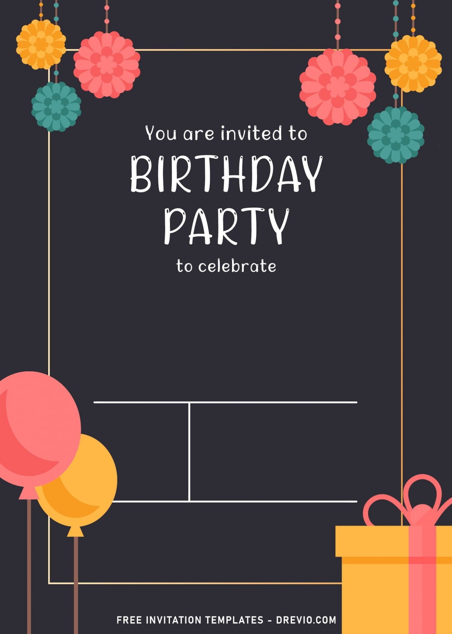Happy Birthday Invitation Templates Vrogue co