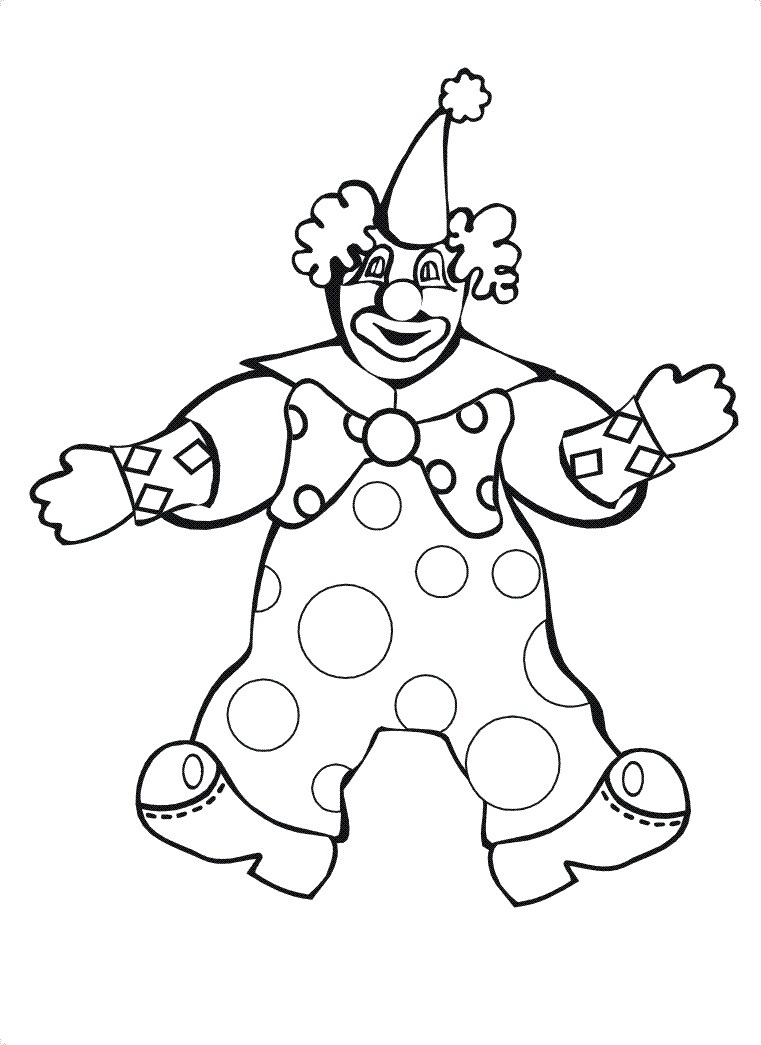 Happy Clown Coloring Pages At GetDrawings Free Download
