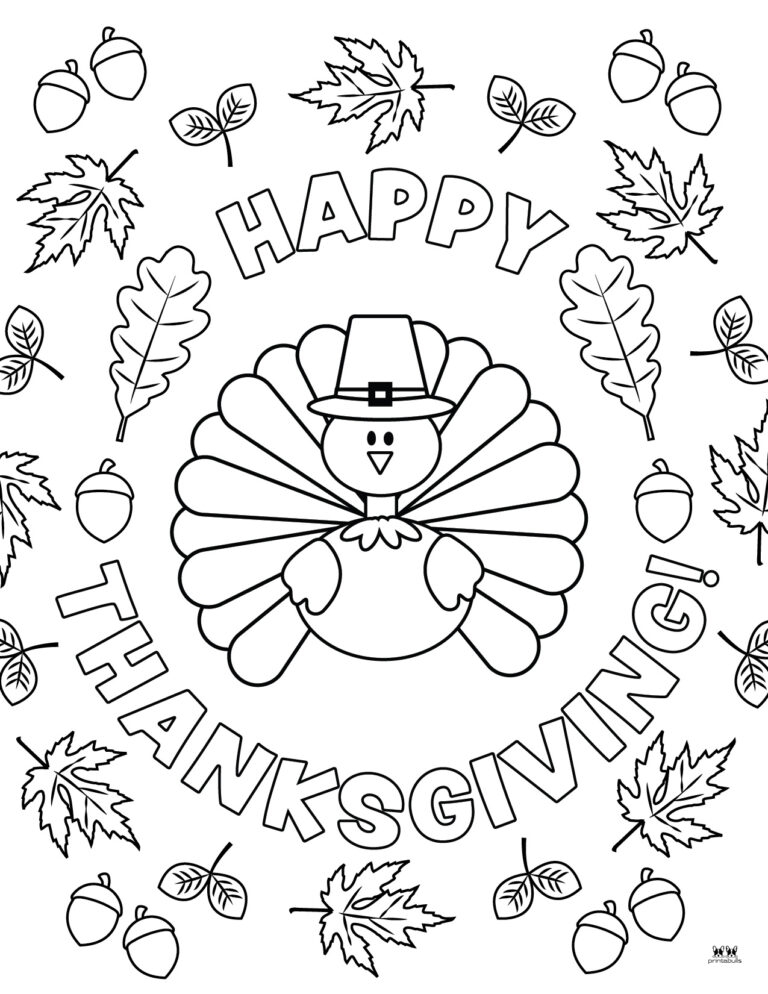 free color pages for thanksgiving