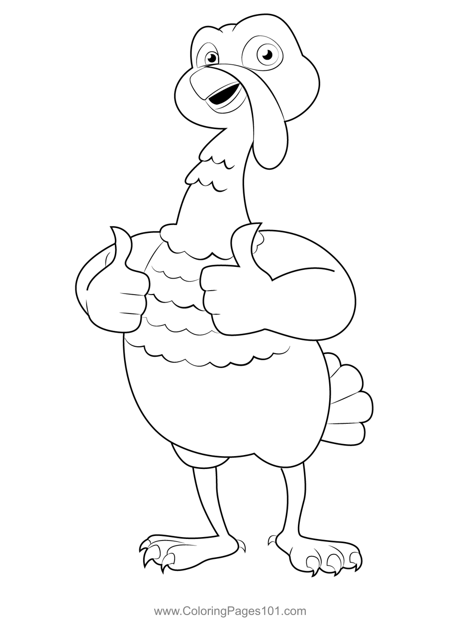 Happy Thanksgiving Turkey Coloring Page For Kids Free Turkeys 