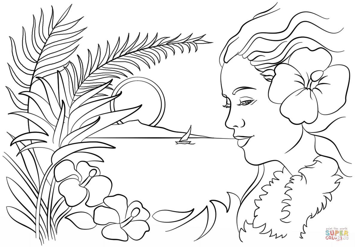 Coloring Pages Hawaii