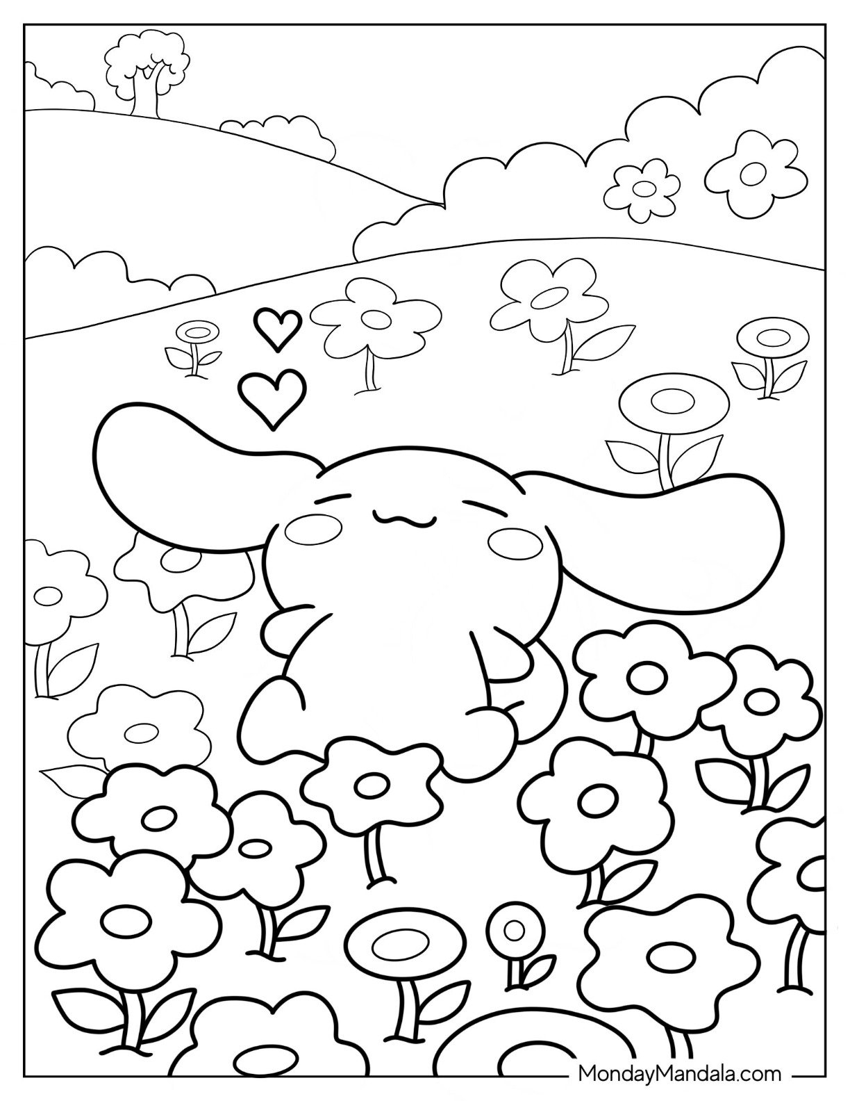 Hello Kitty Cinnamon Roll Coloring Page Free Printabl Vrogue co