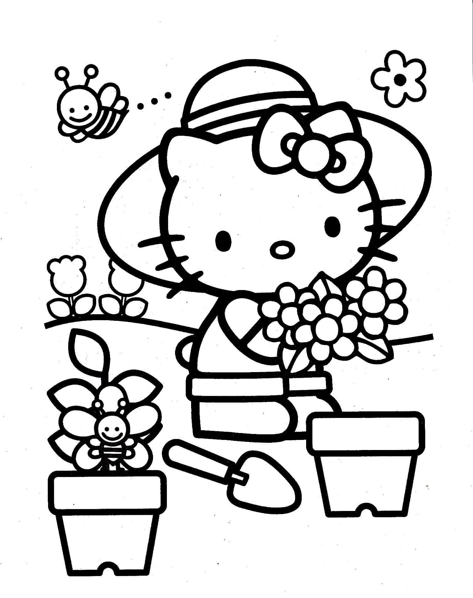 Coloring Pages Hello Kitty And Friends