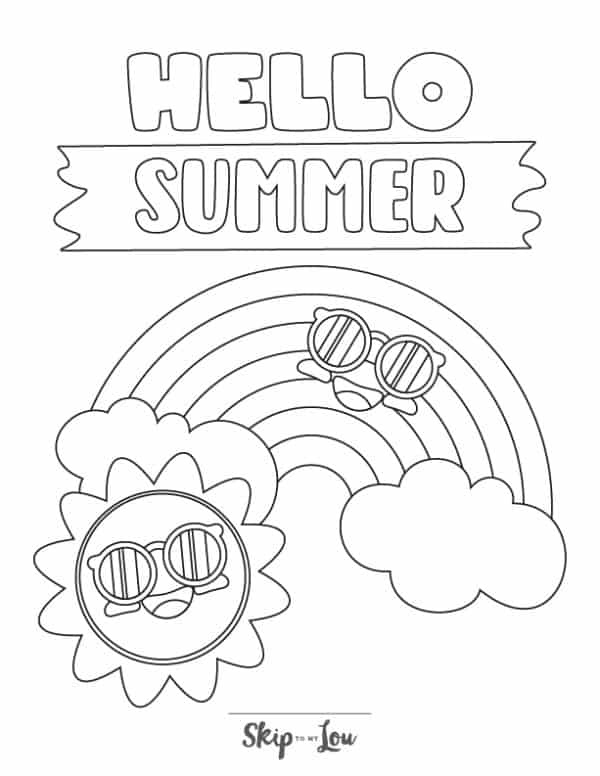 free printable summer coloring pages for kids pdf