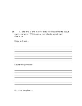 hidden figures movie worksheet