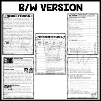 Hidden Figures Movie Worksheet Luafindmy