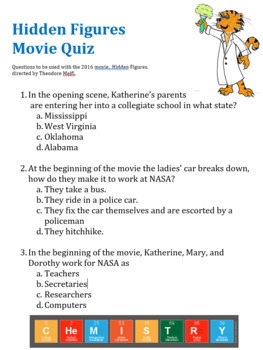 Hidden Figures Movie Worksheet Luafindmy