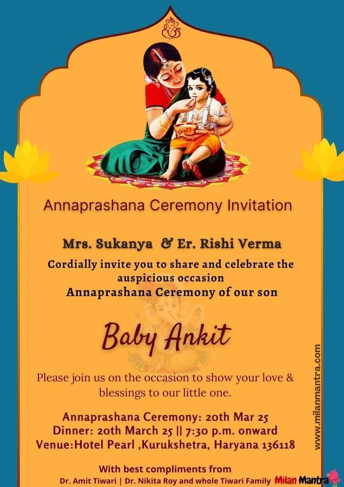 Hindu Ceremony Invitation Card Template Free Word In Hindi Age 