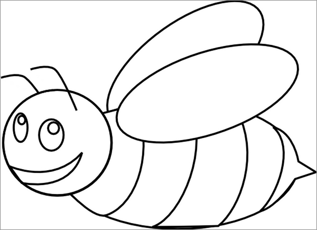 Honey Bees Coloring Pages For Kids ColoringBay