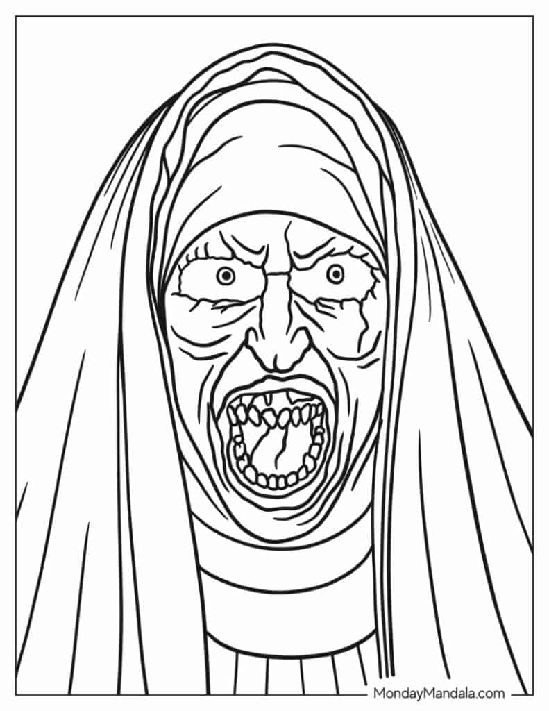 Horror Movies Coloring Pages Coloring Nation