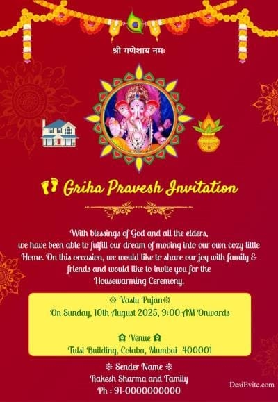 Housewarming Invitation Template India We Landed In A Bigger Space 