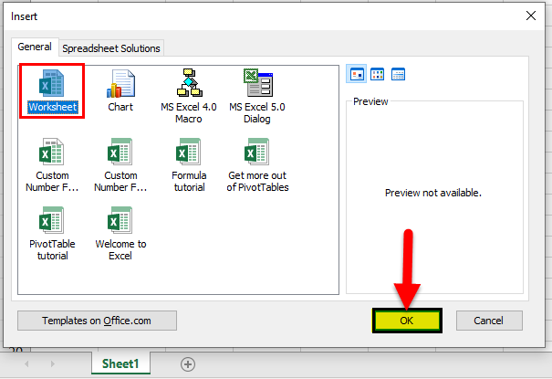 new worksheet excel shortcut