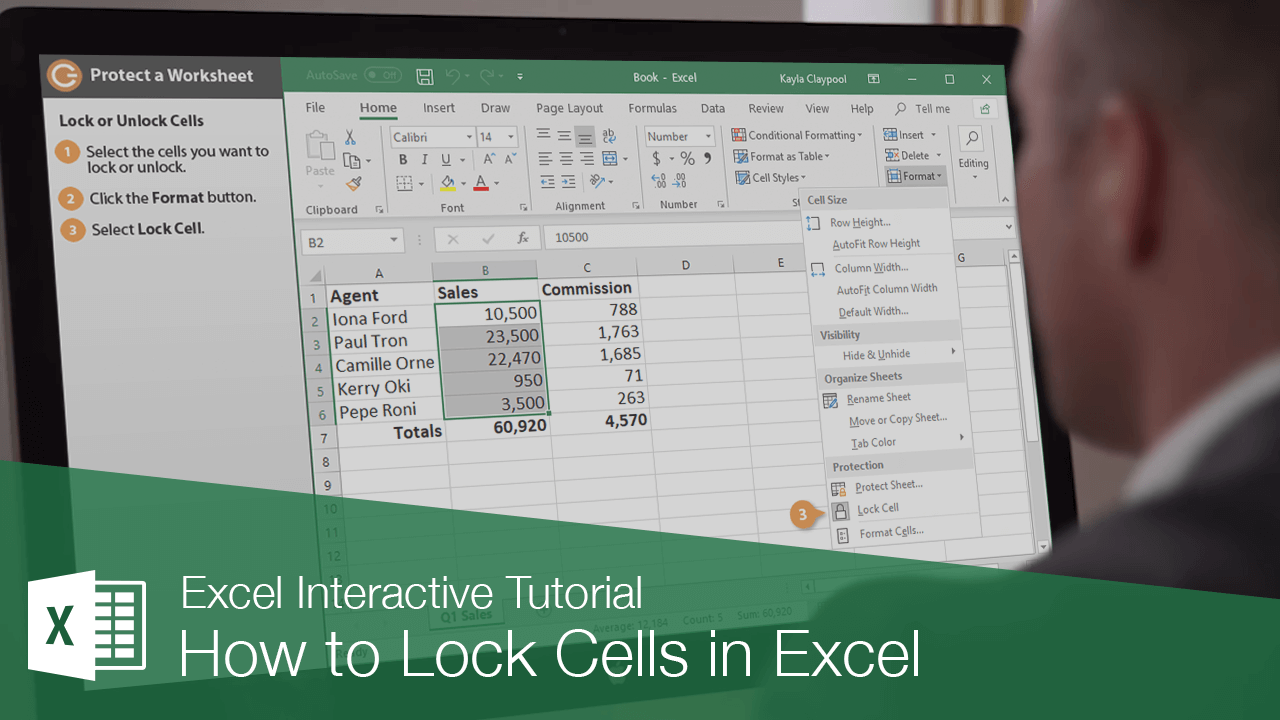 How To Lock Cells In Excel CustomGuide Worksheets Library