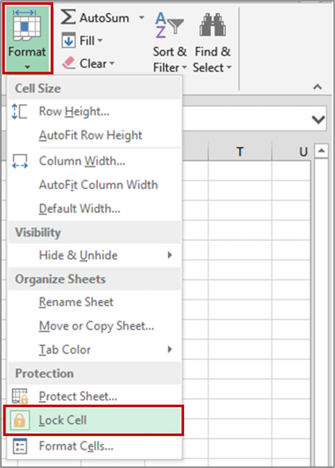 how to lock an excel worksheet