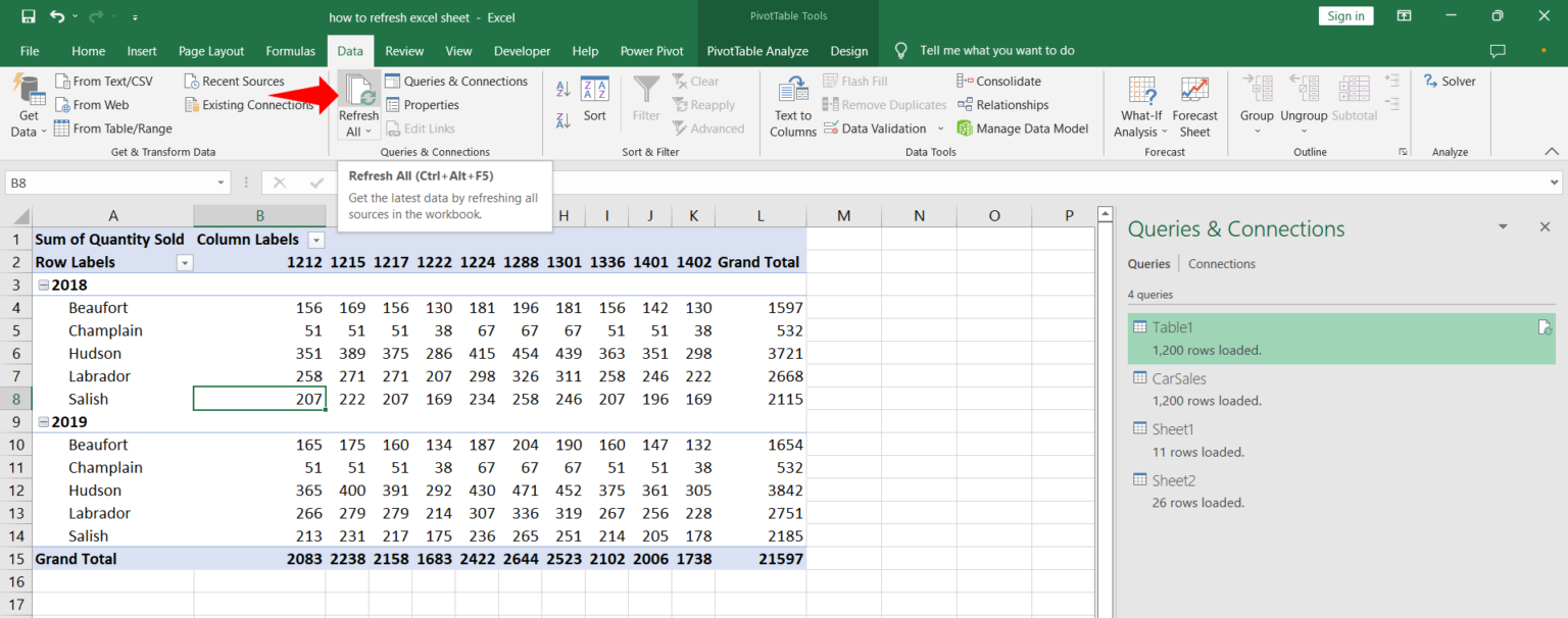 How To Refresh A Worksheet In Excel SpreadCheaters