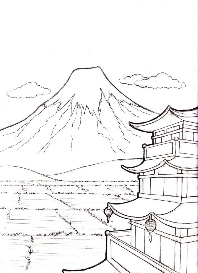 Huge Mountain Coloring Page Free Printable Coloring Pages For Kids