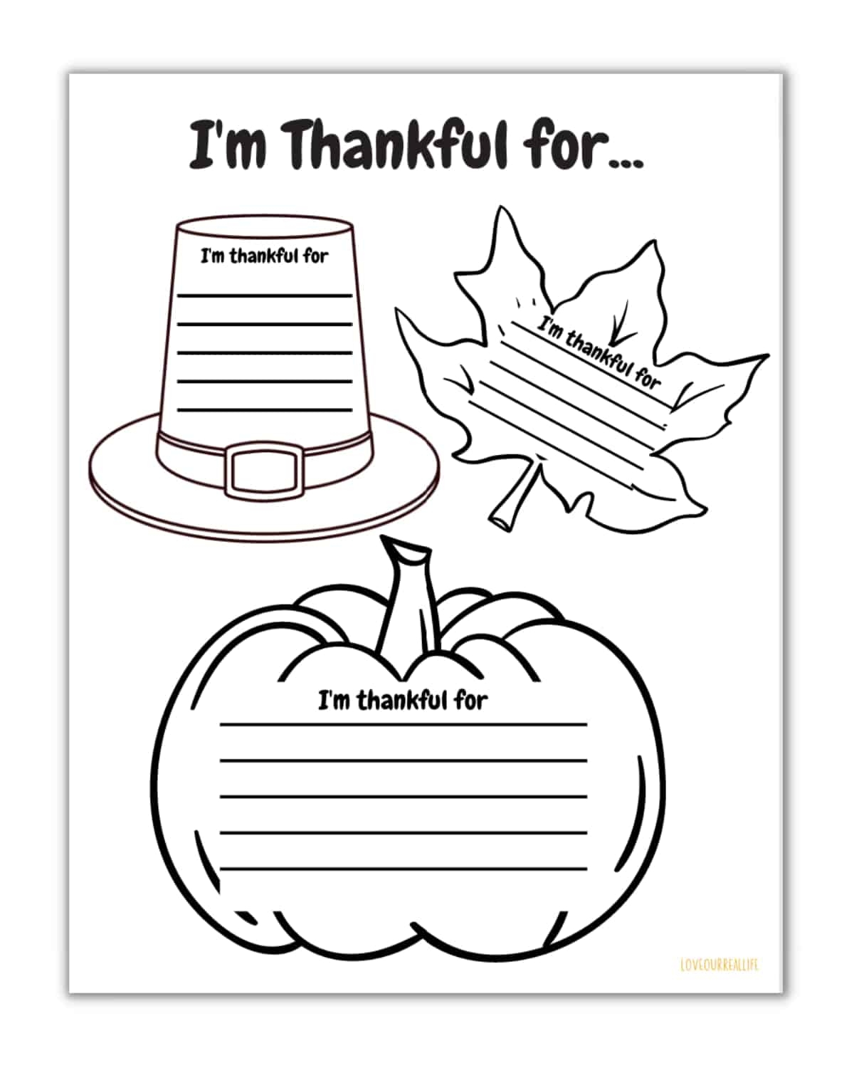 i am thankful for worksheet