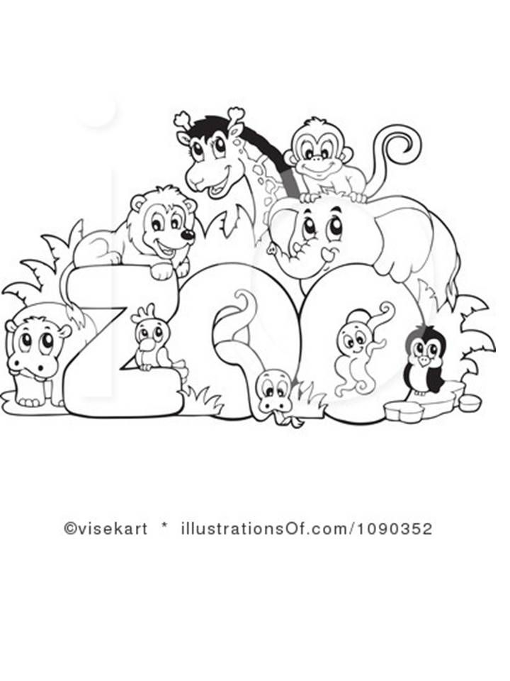 Ideal Zoo Animals Colouring Pages Apple Science Worksheet