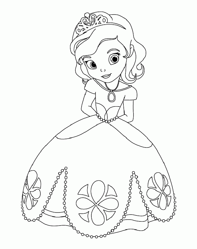 Image Of Princess Sofia Disney To Print And Color Sofia The First 