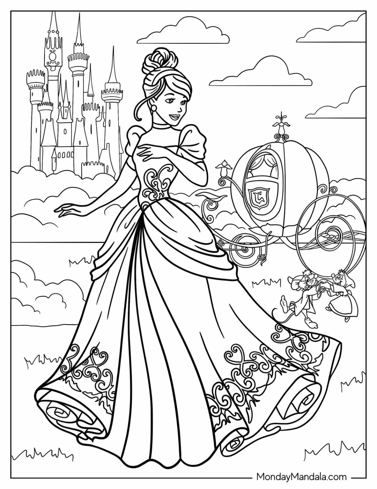 Princess Coloring Pages Pdf