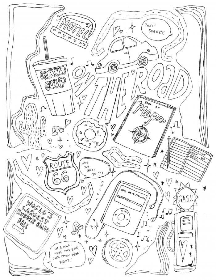 Indie Kid Aesthetic Coloring Page Free Printable Coloring Pages For Kids