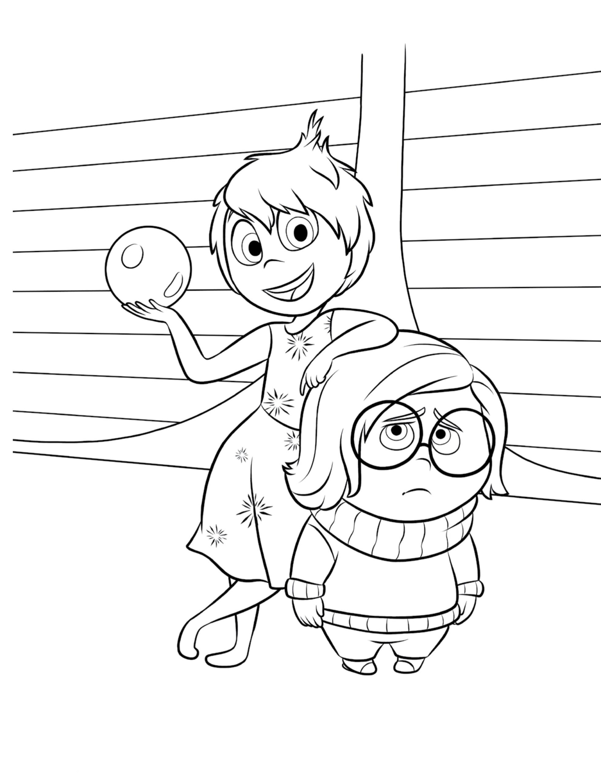 Inside Out Coloring Pages