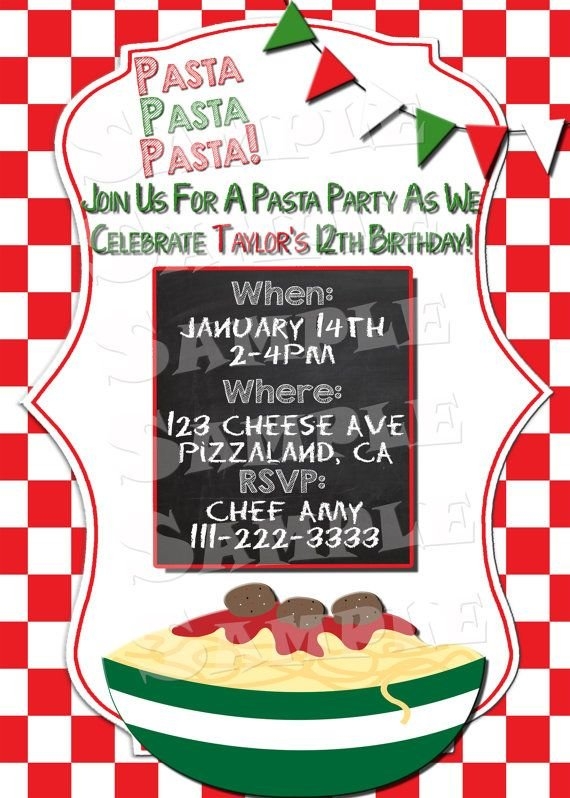 Italian Party Invitation Templates
