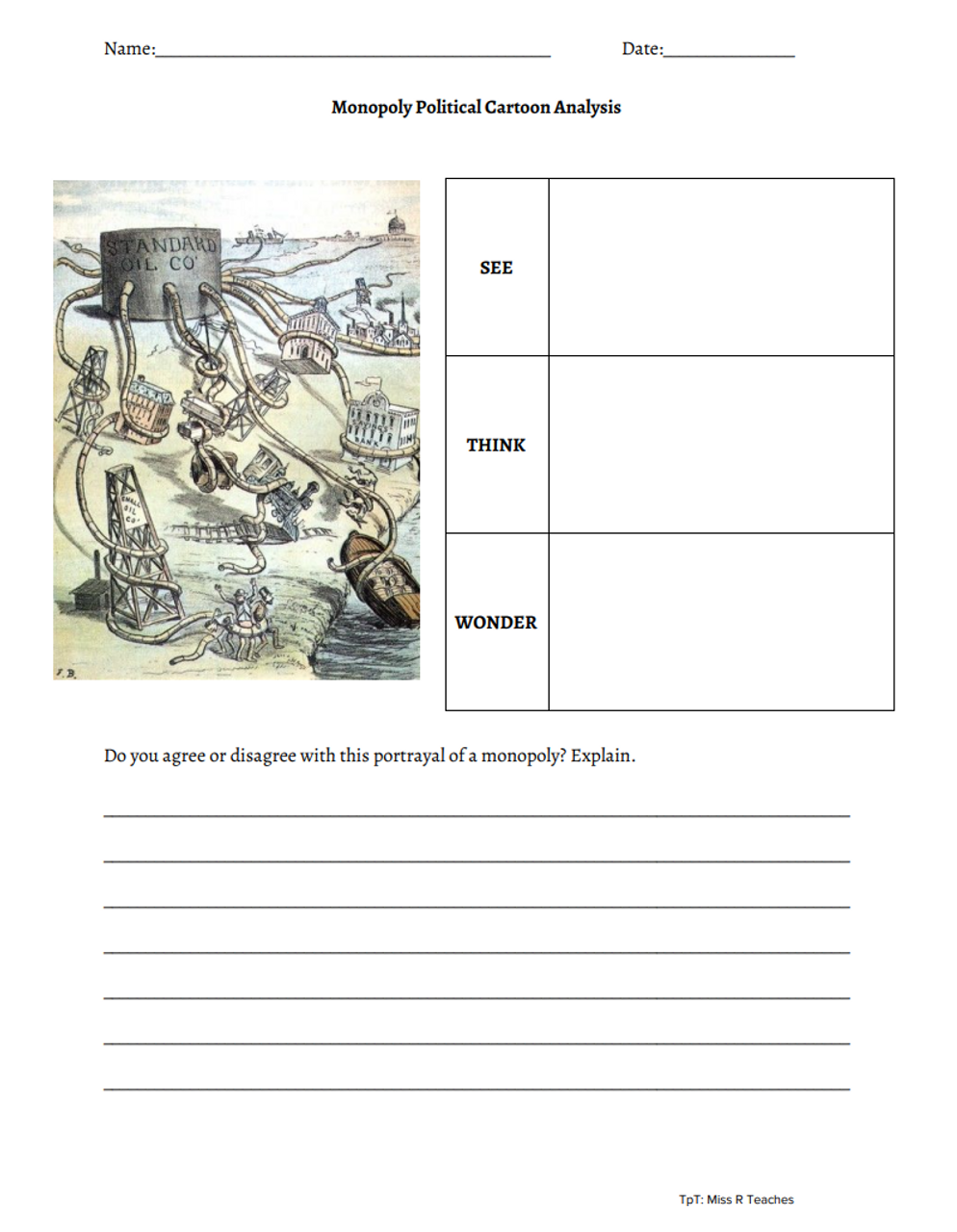 Judicial Branch Political Cartoon Gallery Walk Worksheets Library