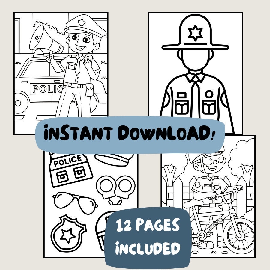 Coloring Pages Of Cops