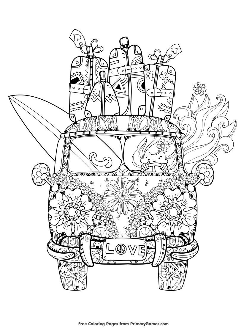 Kids Summer Coloring Pages