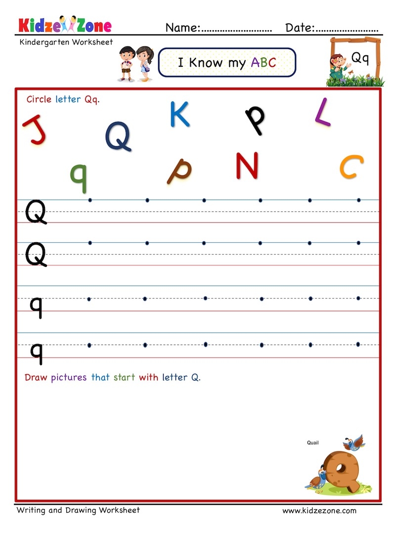 letter writing worksheet