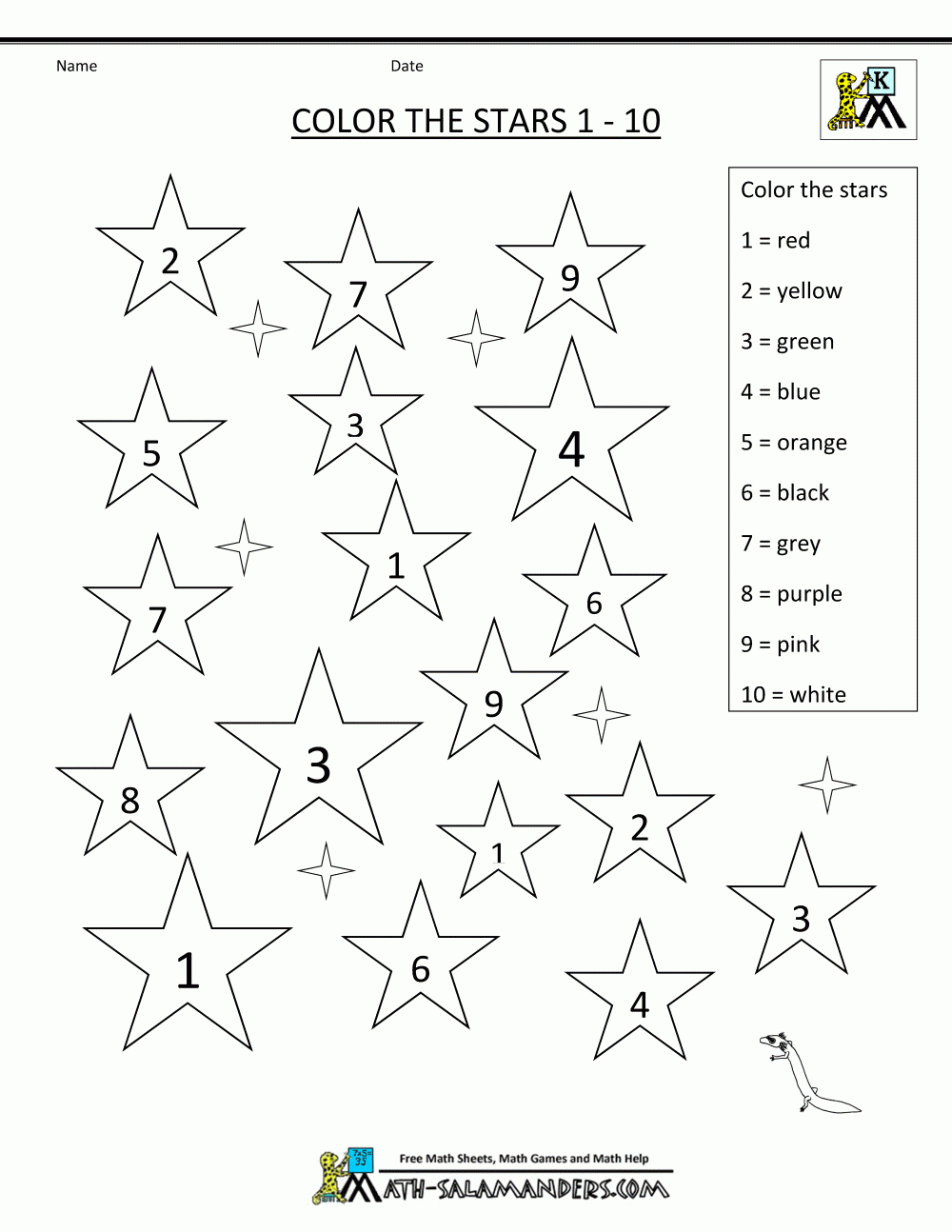 Kindergarten Math Pages Kindergarten