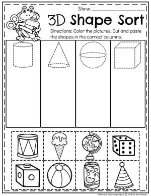 Kindergarten Shape Worksheets Kindergarten