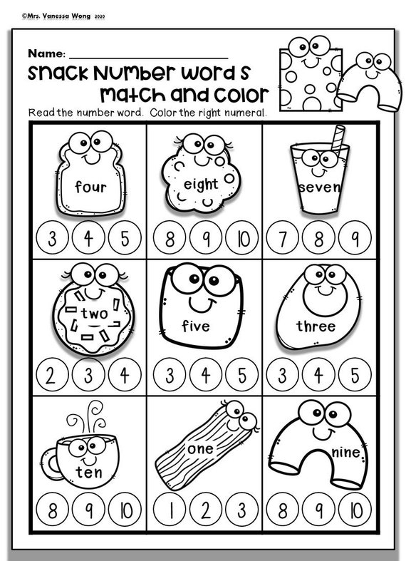 kindergarten printable worksheets free