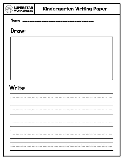Kindergarten Writing Worksheets Superstar Worksheets Worksheets Library
