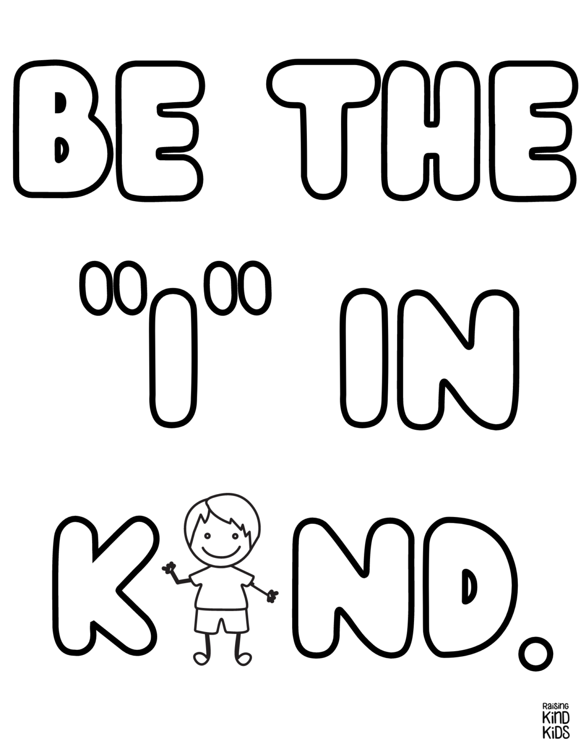 Coloring Pages About Kindness