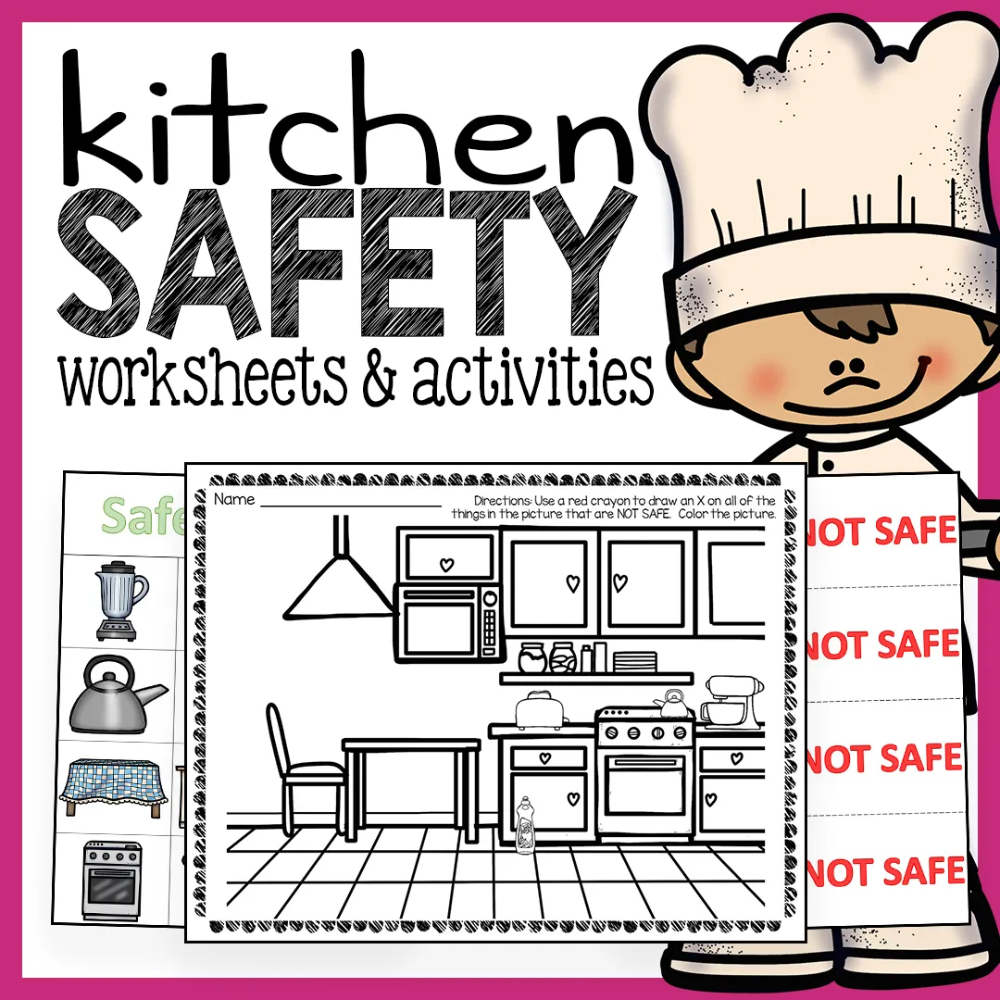 Kitchen Safety Worksheets And Activities Pack The Super Teacher