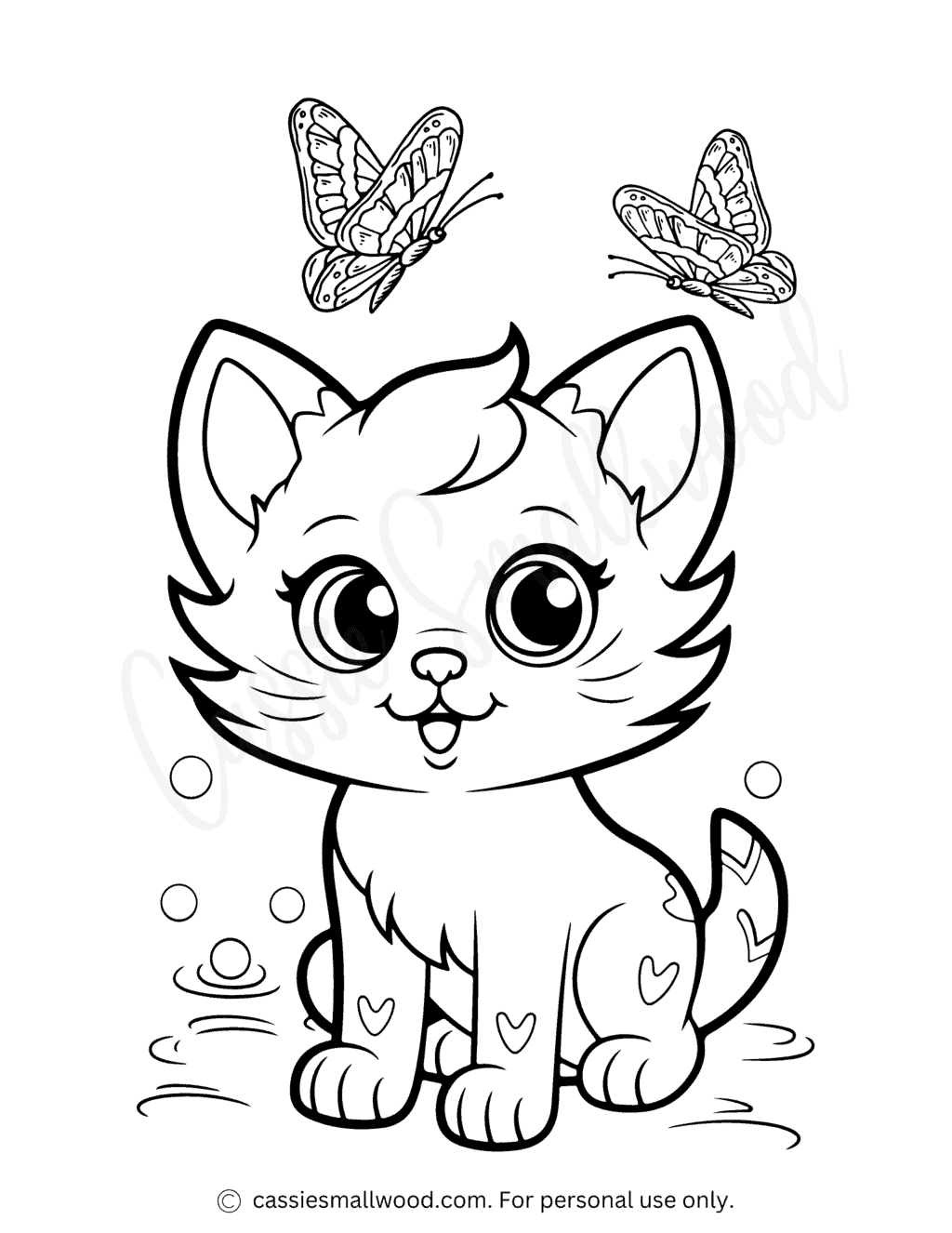 Coloring Pages Kitty Cat