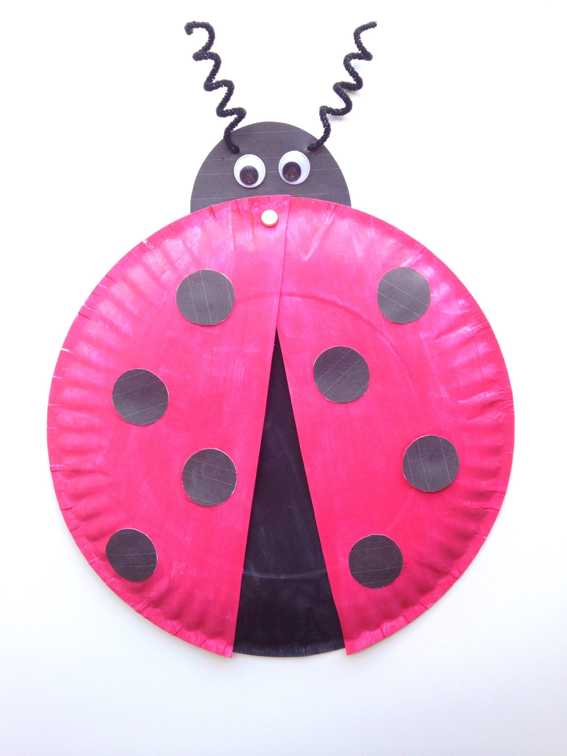 Ladybug Paper Plate Craft For Kids Free Printable Template Six 