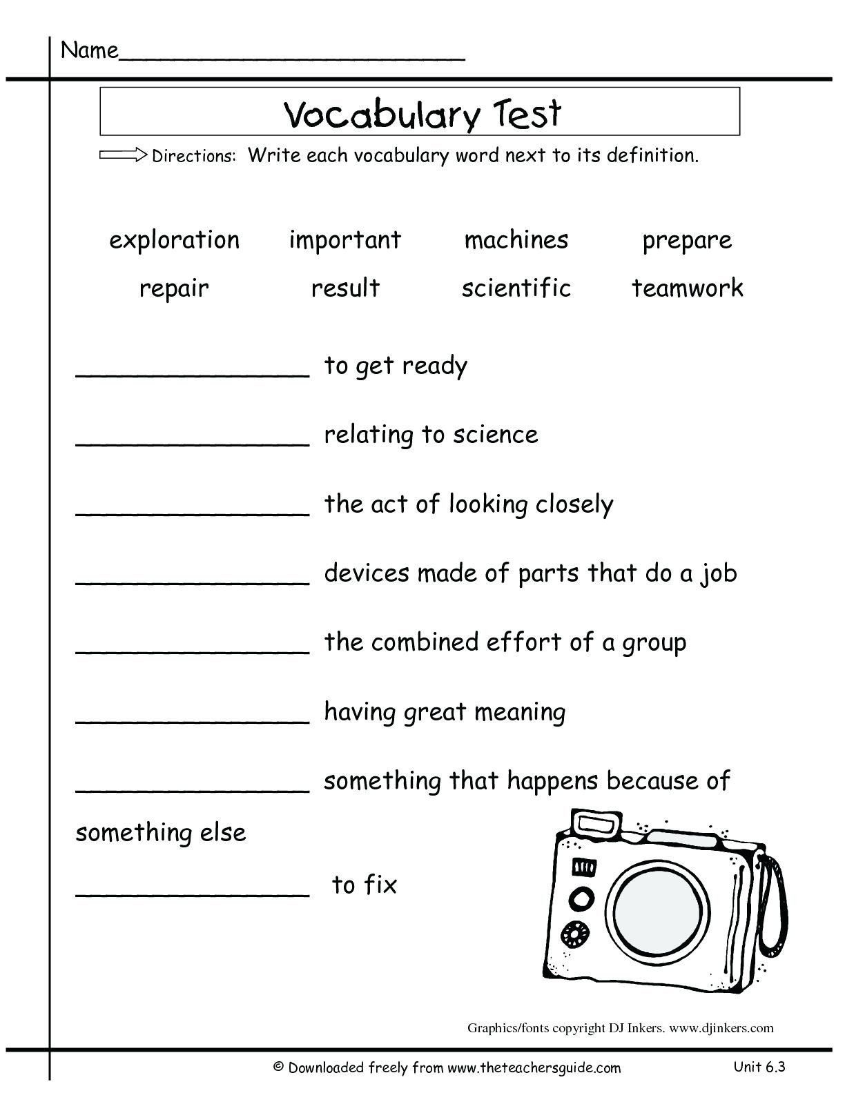 language arts worksheets for 5th graders
