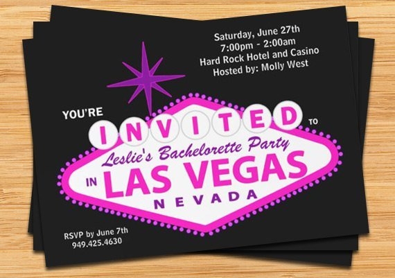 Las Vegas Invitation Templates