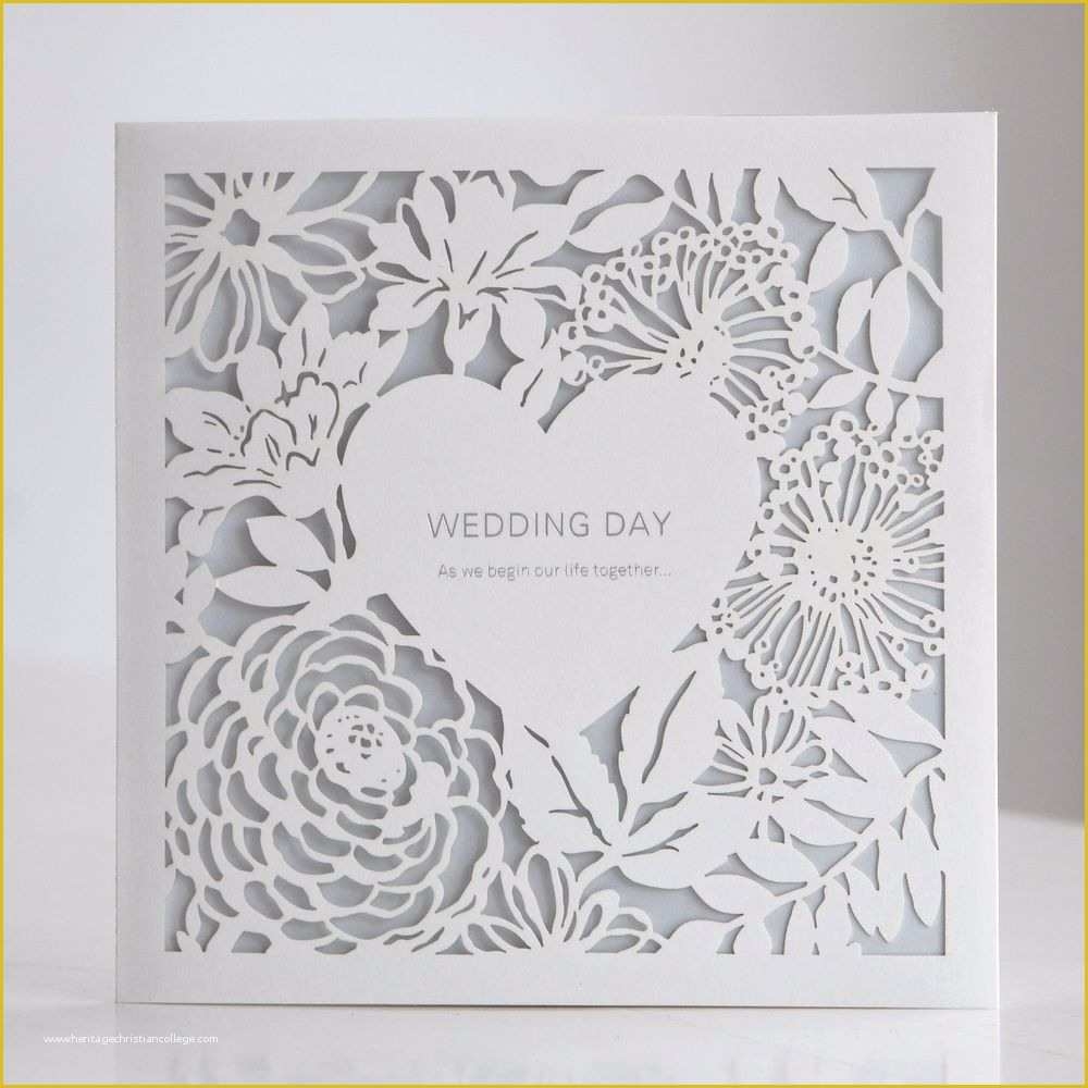 Laser Cut Templates Free Of Custom White Laser Cut Floral Wedding