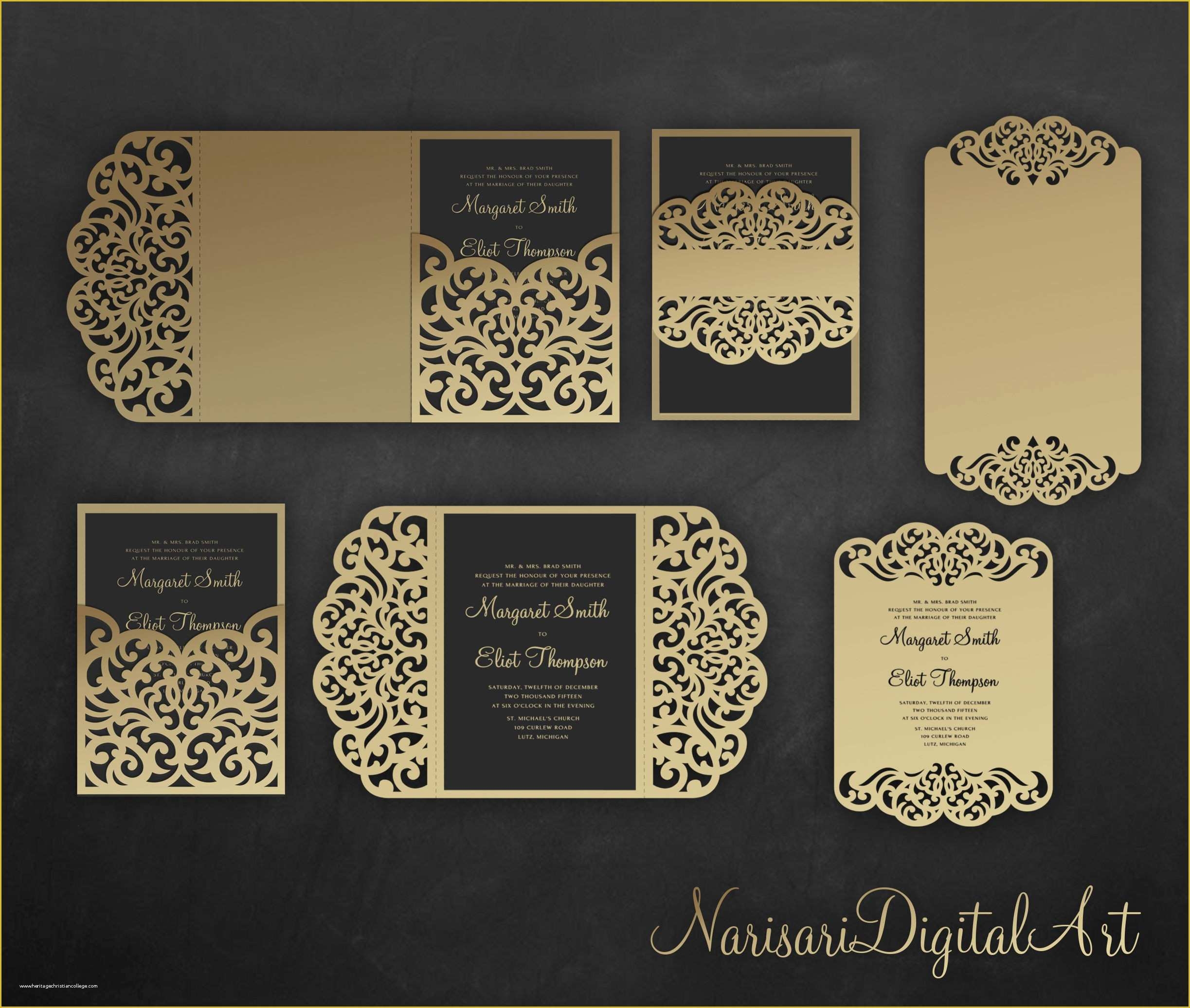 Laser Cut Wedding Invitation Templates Free Of Laser Cut Wedding