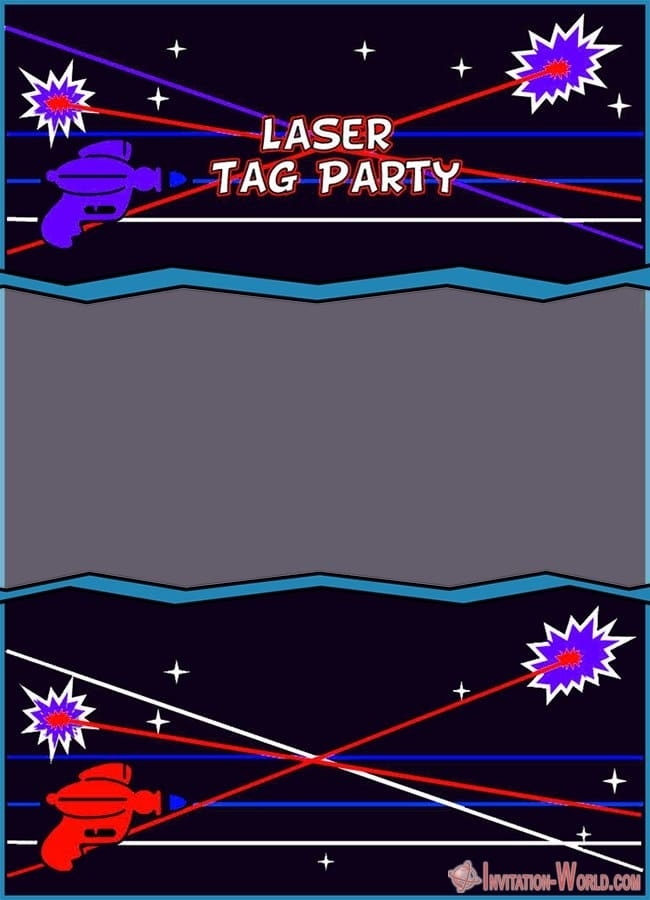 Laser Tag Birthday Party Invitations Invitation World